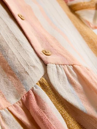 0-36mths | Stripe Ruffle Top and Pants Set