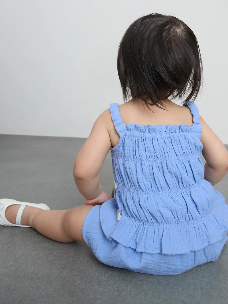 0-36mths | Shirred Top and Shorts Set