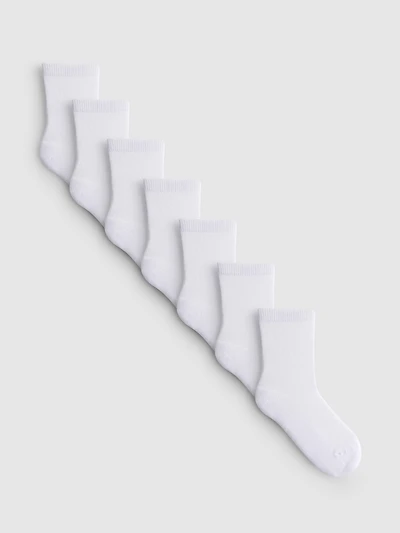 7pk Cotton-Rich Seamless Ankle Socks