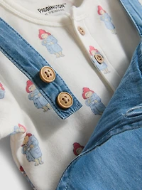0-18mths | Paddington Bear Bodysuit and Overalls Newborn Set