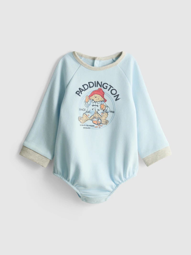 0-18mths | Paddington Bear Long Sleeve Newborn Bodysuit