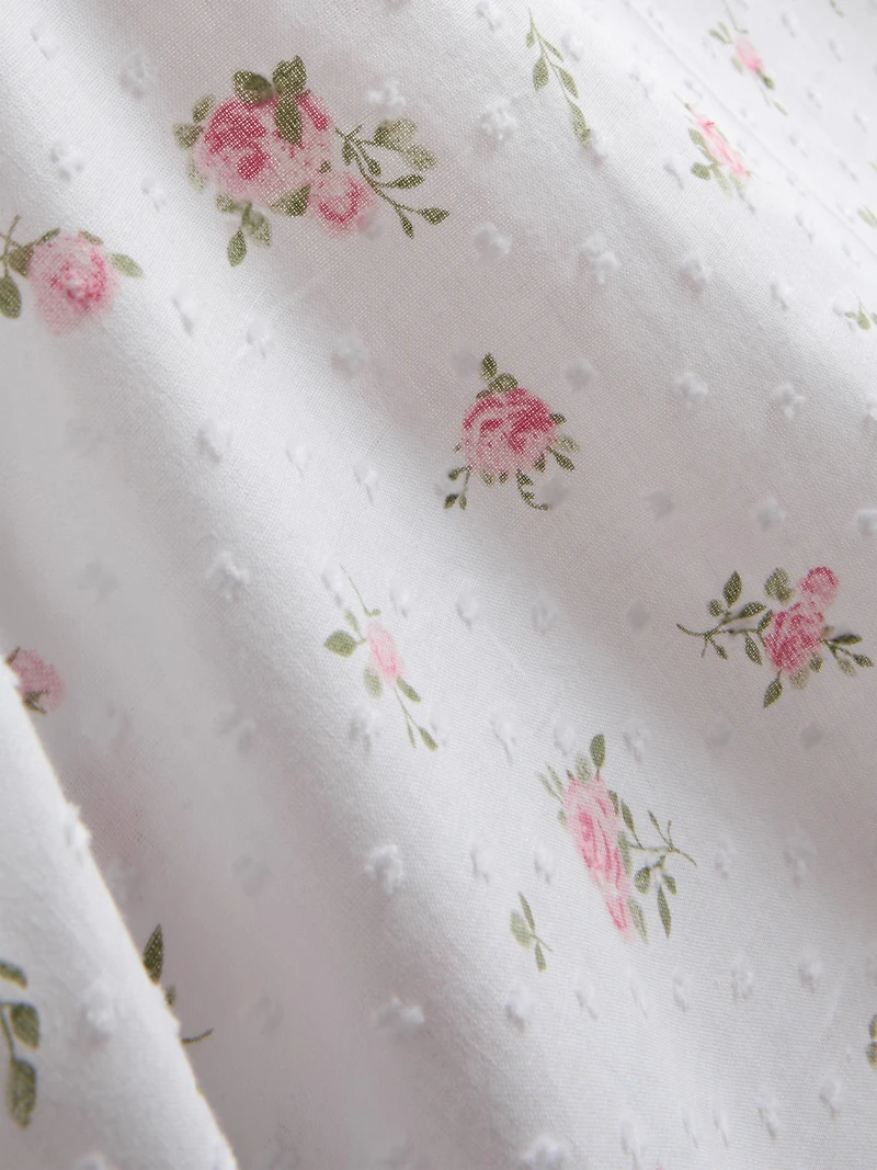 Dobby Cotton Floral Pajama Cami