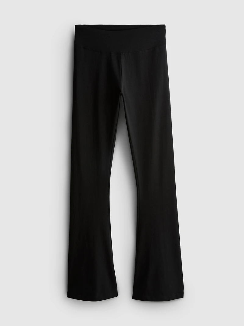Cotton Rich Flared Leggings