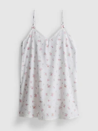 Floral Cotton Dobby Chemise