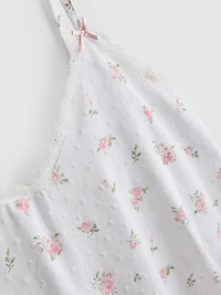 Floral Cotton Dobby Chemise
