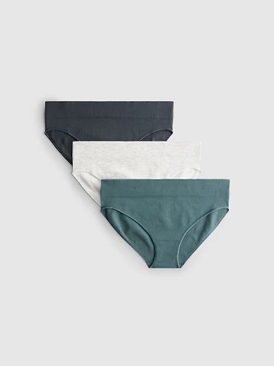3-Pack Ribbed Mini Briefs
