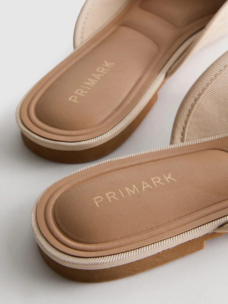 Bow Detail Ballerina Mule Sandals