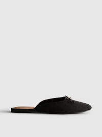 Bow Detail Ballerina Mule Sandals