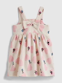 0-36mths | Disney’s Minnie Mouse and Daisy Duck Textured Smock Dress