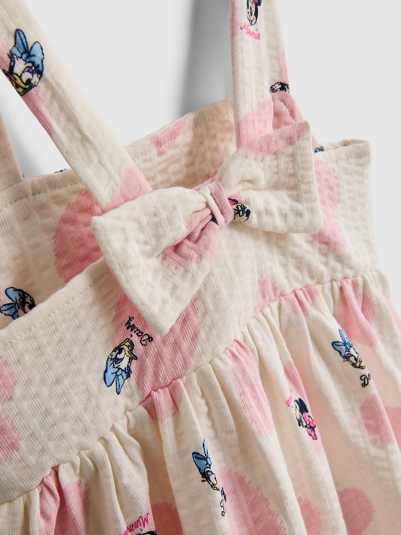 0-36mths | Disney’s Minnie Mouse and Daisy Duck Textured Smock Dress