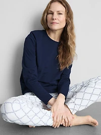 Cotton Printed Sweatshirt Pajamas