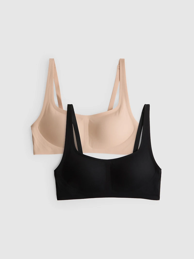 2pk Smoothing Shapewear Crop Top