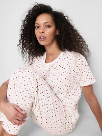 Cotton Printed Short Sleeve Pajamas