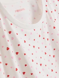 Cotton Printed Short Sleeve Pajamas