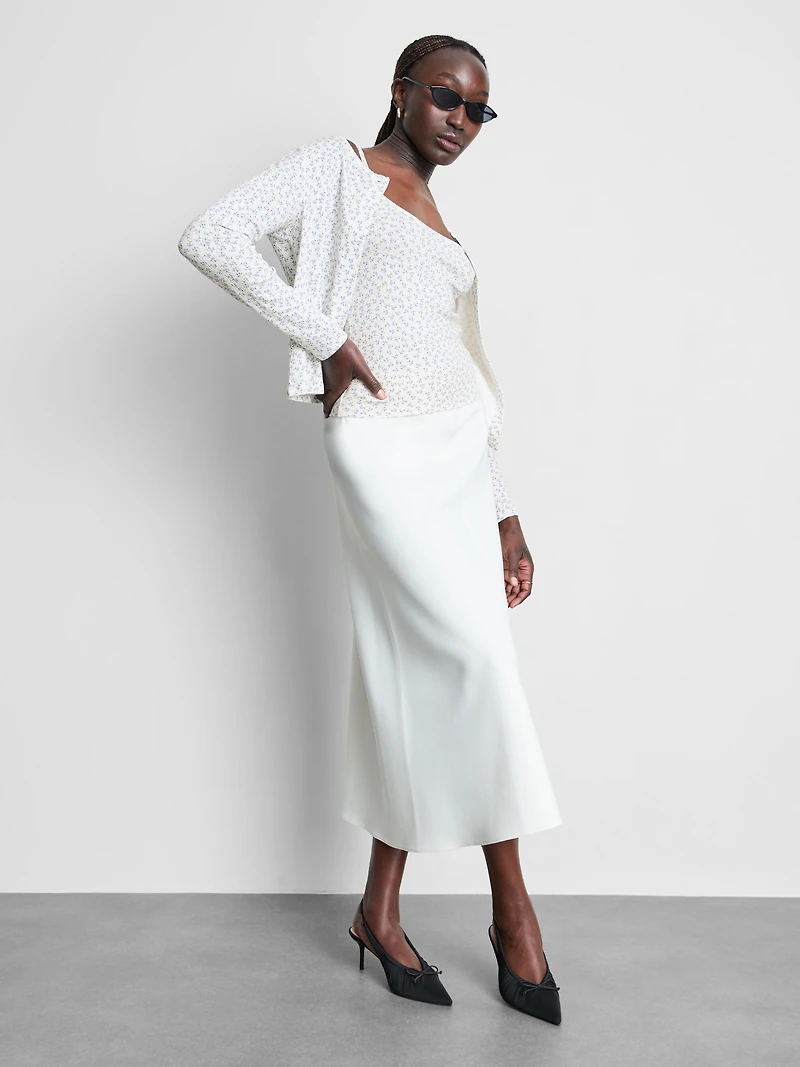 Pointelle Cardigan and Cami Set