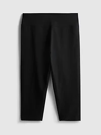 Cotton-Rich High-Waist Capri Leggings
