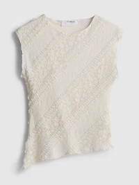 Asymmetrical Lace Tank Top