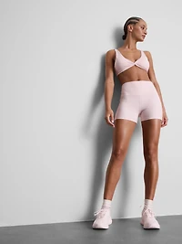 High Waisted Gingham Active Shorts