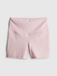 High Waisted Gingham Active Shorts