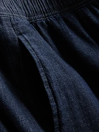 Wide-Leg Culotte Jeans