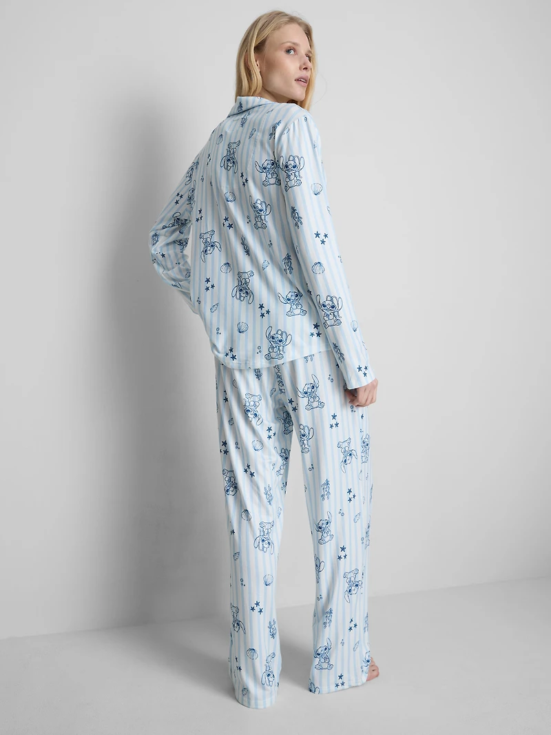 Disney’s Stitch Striped Boyfriend Pajamas