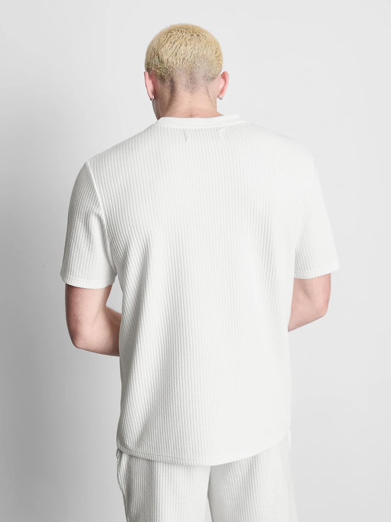 Textured Short Sleeve T-Shirt