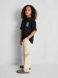 7-15yrs | Textured Flower Graphic T-Shirt