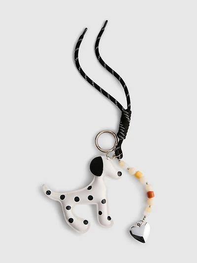 Dog Charm Keyring