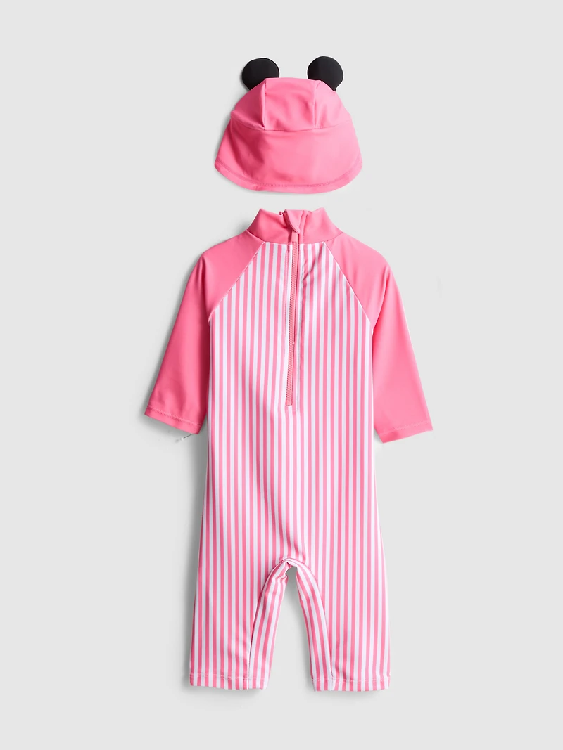 3-36mths | Disney's Minnie Mouse Swimsuit and Sun Hat Set