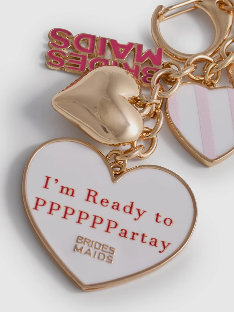 Bridesmaids Charm Keyring