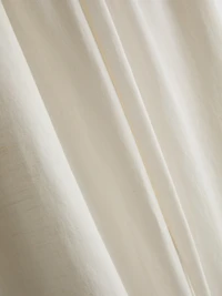 Cotton-Blend Wide-Leg Pants