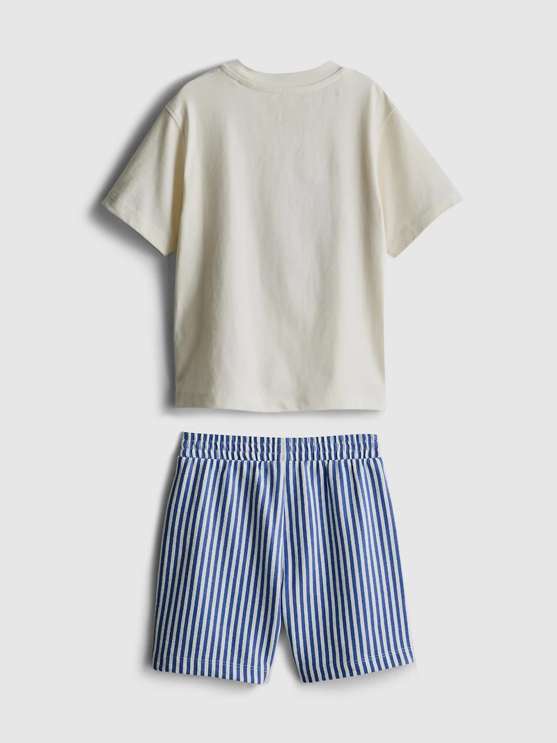 1.5-8yrs | Sardine Graphic T-Shirt and Shorts Set