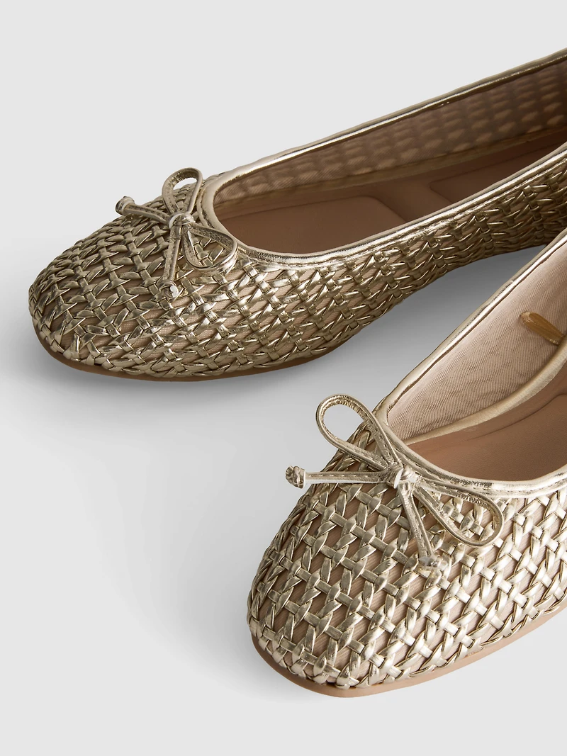 Woven Ballerina Flats