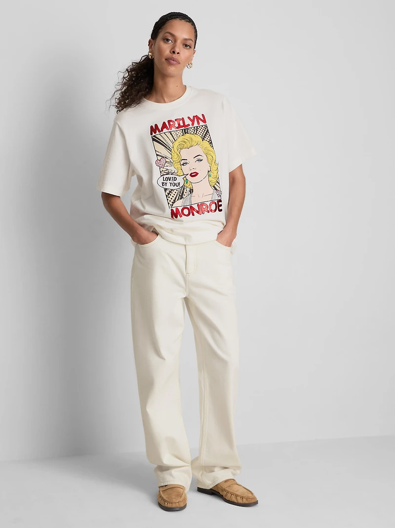 Marilyn Monroe Oversized Cotton T-Shirt