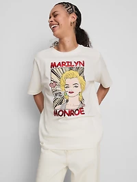 Marilyn Monroe Oversized Cotton T-Shirt