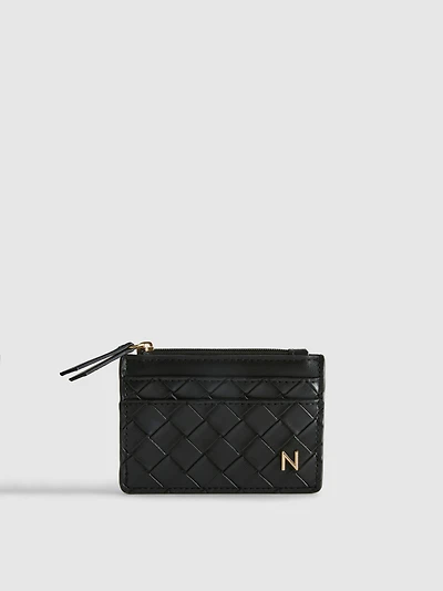Initial Quilted Card Holder