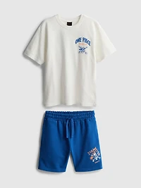 One Piece T-Shirt and Shorts Set