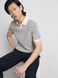 The Edit Jacquard Polo Shirt