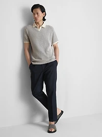 The Edit Jacquard Polo Shirt