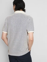 The Edit Jacquard Polo Shirt