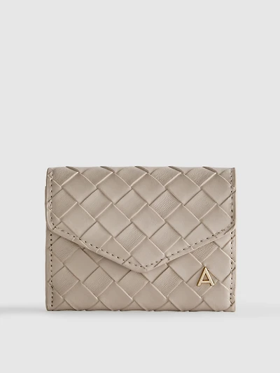Initial Woven-Effect Wallet