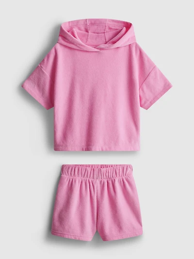 1.5-7yrs | Towel Hoodie and Shorts Set