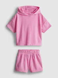 1.5-7yrs | Towel Hoodie and Shorts Set