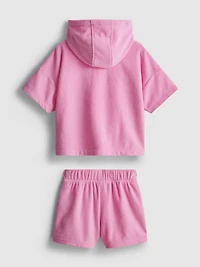 1.5-7yrs | Towel Hoodie and Shorts Set