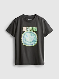 Nirvana Washed Cotton Band Tee