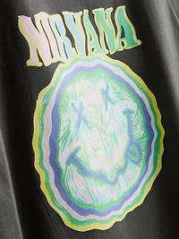 Nirvana Washed Cotton Band Tee