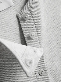 Cotton-Rich Button-Through Tank Top