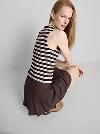 Cotton-Rich Button-Through Tank Top