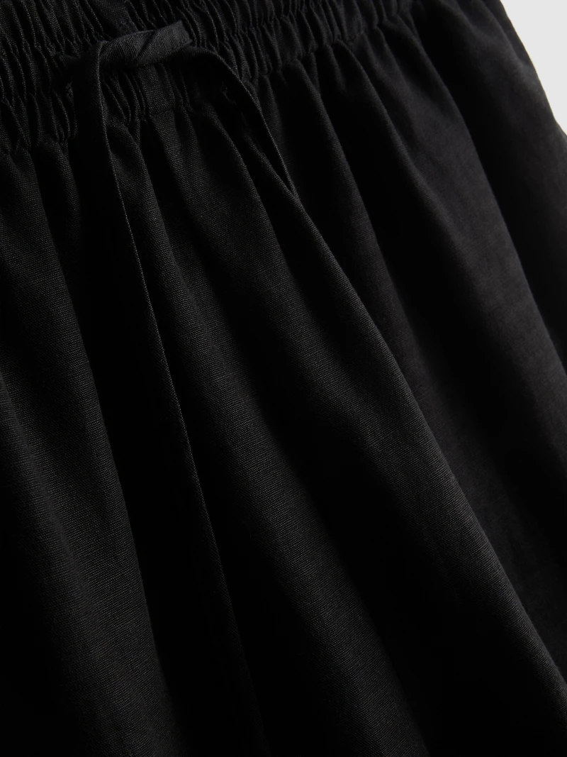 Cotton-Blend Elastic-Waist Shorts