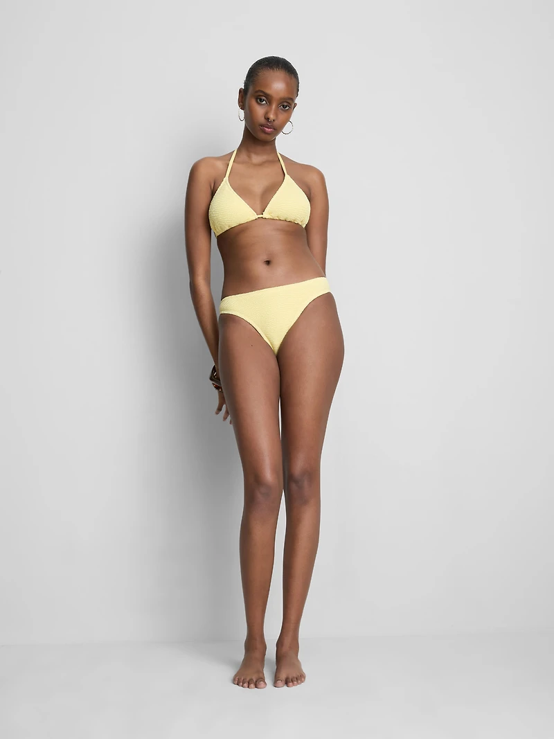 Crinkle Triangle Bikini Top